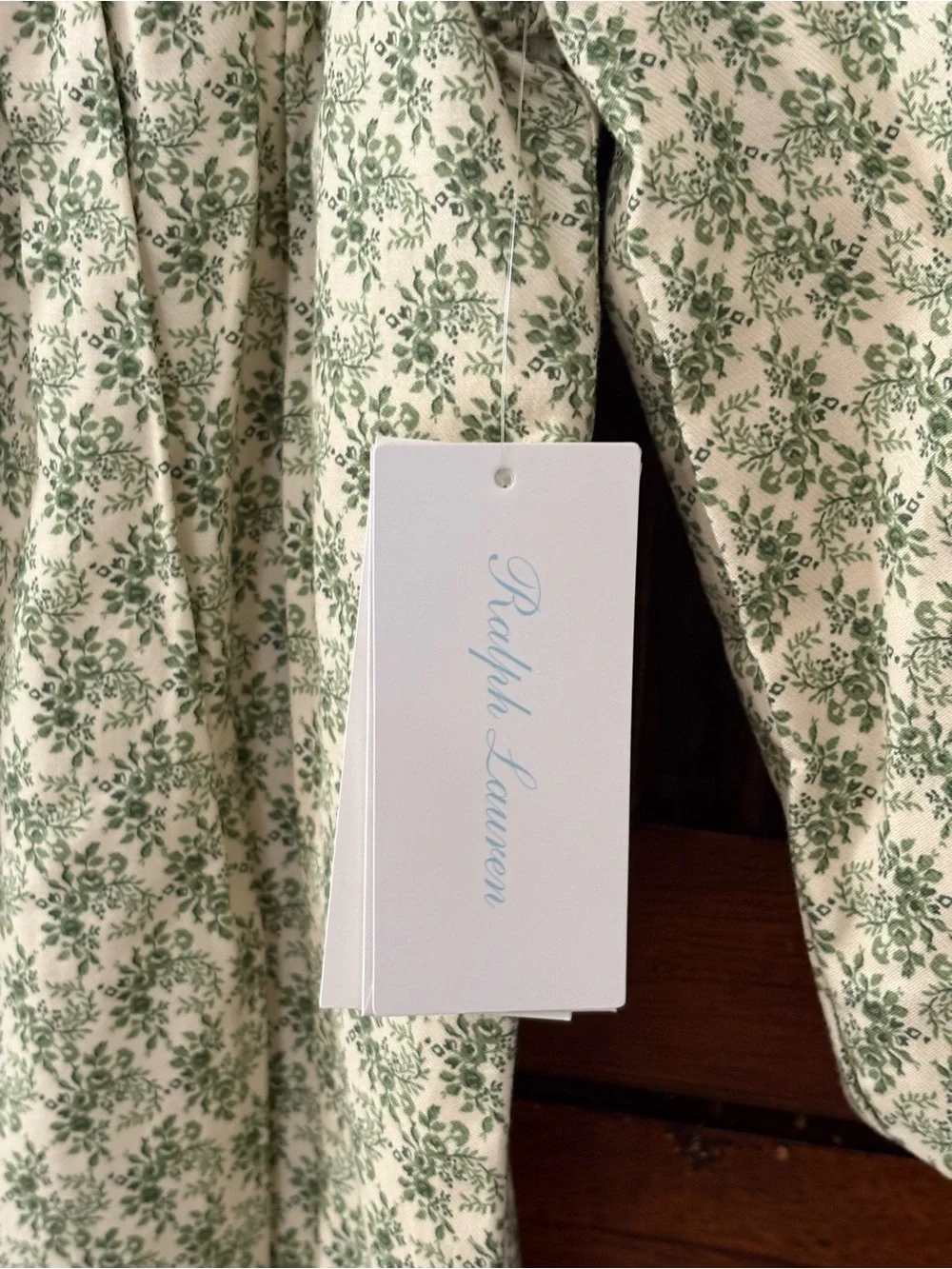 Ralph Lauren Floral Smocked Cotton Twill Coverall